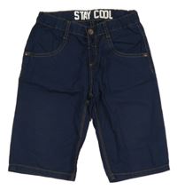 Tmavomodré lehké riflové kraťasy C&A