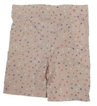 Světlepudrové vzorované legínové kraťasy Kiki&Koko