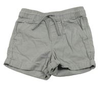 Sivé cargo plátenné kraťasy PRIMARK