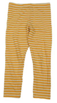 Oranžovo-smotanové pruhované legíny TCM