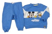 2Set - Modro-biela mikina s Mickey a Donaldem + tepláky Disney