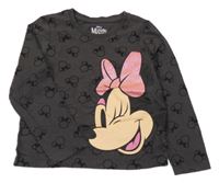 Tmavošedé triko s Minnie PRIMARK