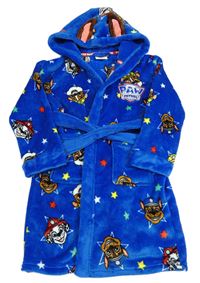 Modrý chlpatý župan s Paw Patrol a kapucňou Primark