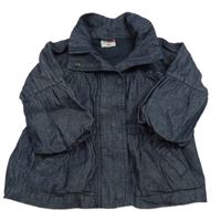 Tmavomodrý riflový podšitý kabátek Name it
