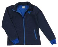 Tmavomodrá softshellová bunda s výšivkou Kangaroos