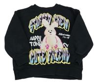 Černá mikina s králíkem Zara