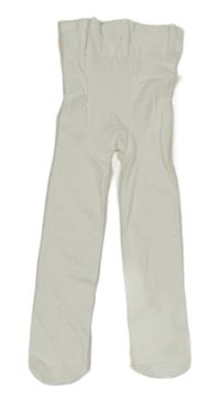 Bílé silonky so srdiečkami