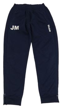 Tmavomodré sportovní tepláky s písmeny Errea