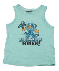 Tyrkysové tielko s Minecraft