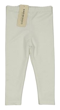 Nové - Biele legíny Shein