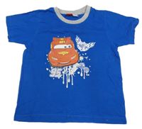 Zafírové tričko s Bleskem McQueenem - Autá Disney