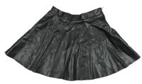 Čierna koženková sukňa H&M