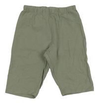 Khaki elastické kraťasy H&M