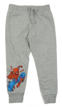 Šedé melírované tepláky se Spidermanem Marvel