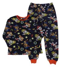 Tmavomodré plyšové pyžama s Paw Patrol Primark