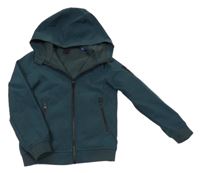 Tmavozelená softshellová bunda s kapucí Jack & Jones