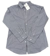 Tmavomodrá vzorovaná košeľa M&S