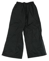 Černé šusťákové nepromokavé kalhoty Pocopiano