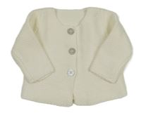 Biely prepínaci sveter Nutmeg