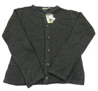 Nové - tmavosivý vlnený prepínaci sveter Pepperts