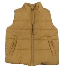 Hnedá šušťáková zateplená vesta H&M