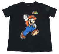 Černé tričko s Mariem Next