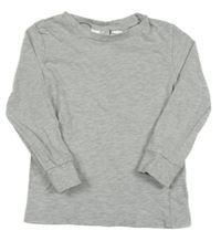 Sivé melírované pyžamové tričko H&M