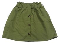 Khaki prepínaci sukňa Shein