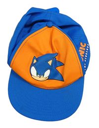 Tmavomodro-oranžová kšiltovka se Sonicem H&M