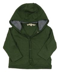 Tmavozelená prepínaci mikina s kapucňou zn. Lupilu