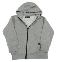 Sivá prepínaci mikina s kapucňou Next