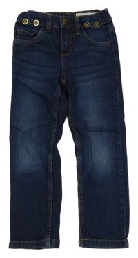 Tmavomodré slim fit rifle Lupilu