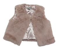 Staroružová kožušinová podšitá vesta Primark