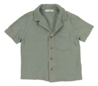 Zelená žebrovaná tepláková košile M&S