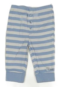 Bielo-svetlomodré pruhované tepláky S. Oliver