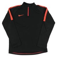 Černo-růžová thermo mikina s logem Nike