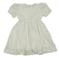 Biele trblietavé šaty so srdiečkami