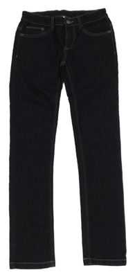 Tmavomodré skinny rifle C&A