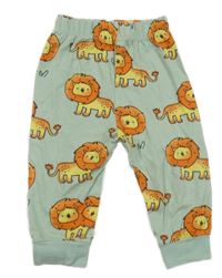 Svetlozelené pyžamové nohavice s lvíčky LC Waikiki