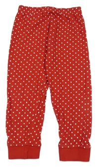 Červené bodkovaná é ľahké tepláky