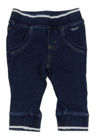 Tmavomodré teplákové cuff rifle s úpletovým pasom Timberland