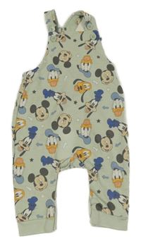 Mintové laclové tepláky s Mickeym a Donaldem Disney