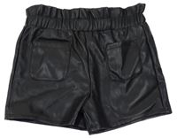 Čierne koženkové kraťasy Primark