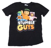 Čierne tričko s postavičkami - Stumble Guys