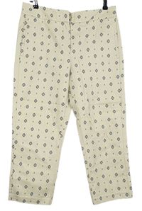 Dámské béžové vzorované crop kalhoty M&S