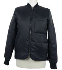 Dámská tmavomodrá šusťáková zateplená bunda 