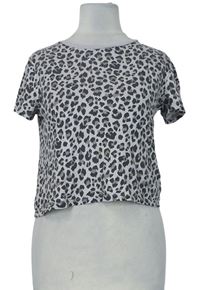 Dámske béžovo-hnedé vzorované crop tričko H&M