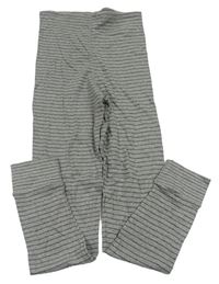 Šedé pruhované funkční spodní kalhoty TCM