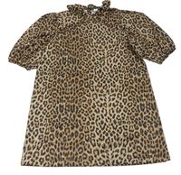 Béžové šaty s leopardím vzorem Name it
