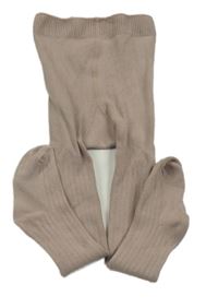 Hnedé rebrované pančuchy